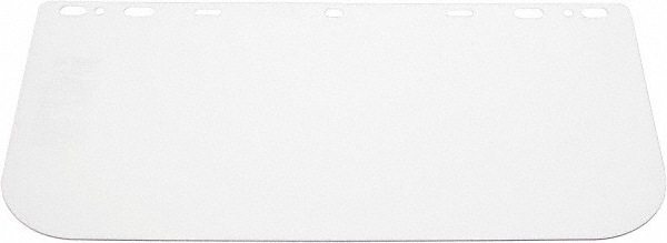 Face Shield Windows & Screens: Replacement Window, Clear, 8" High, 0.04" Thick - 8" High x 16" Wide x 0.04" Thick, For Crews 102 & 103 Headgear