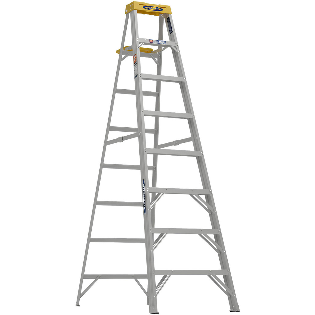 7step Ladder Werner - 7 Step Aluminum Foldable Step Ladder: Type IA 300 lb Capacity ...