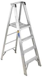 Metro Metals Aluuminium Platform Ladder (4 Stap) : : Home  Improvement