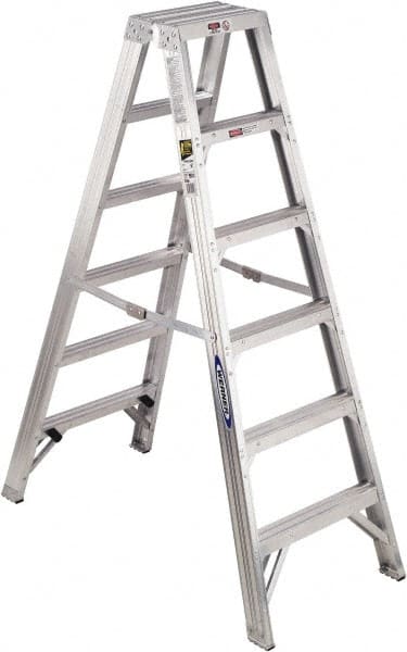 Afwijken slank Plak opnieuw Werner - 5-Step Aluminum Step Ladder: Type IAA, 6' High - 89407811 - MSC  Industrial Supply