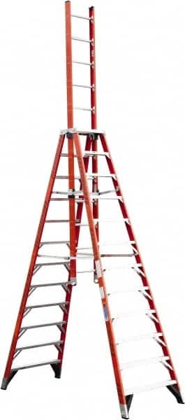 12 - Step Fiberglass Folding Step Ladder