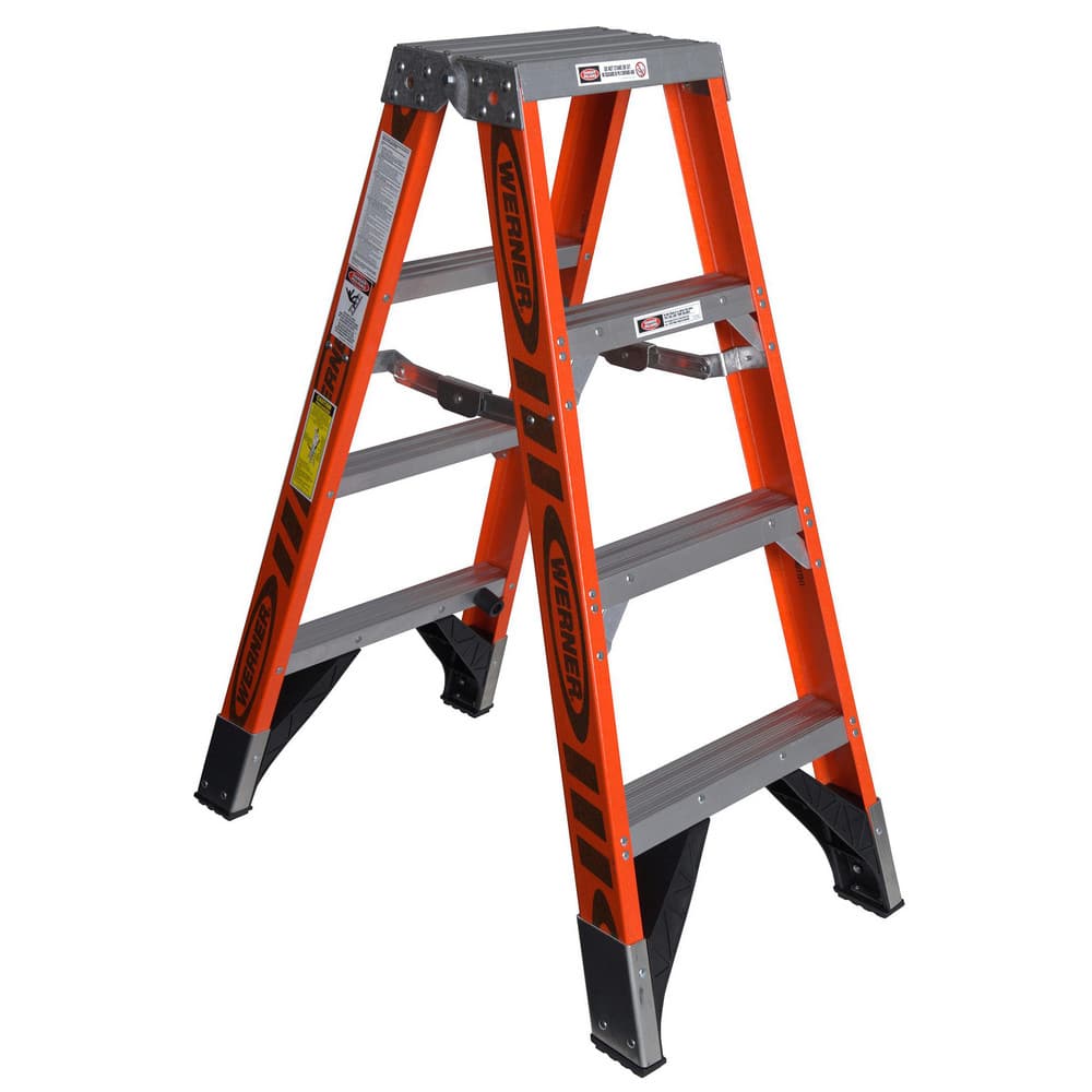 3-Step Fiberglass Step Ladder: Type IAA, 4' High