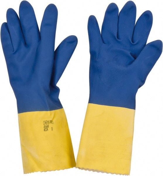 Neoprene Chemical Resistant Gloves Coated Latex Medium