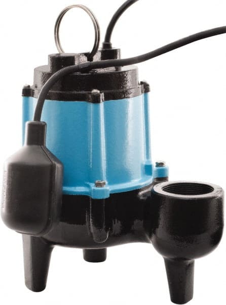 Little Giant Pumps 511433 Sewage Pump: Piggyback Mechanical Float, 1/2 hp, 9.5A, 115V 