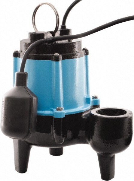 Sewage Pump: Piggyback Mechanical Float, 1/2 hp, 9.5A, 115V