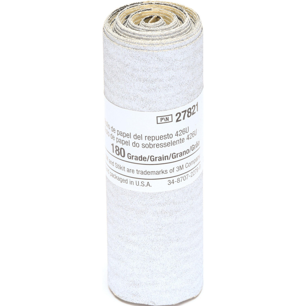 Adhesive Back Sanding Sheet: Silicon Carbide, 180 Grit, 3-1/4" Wide, 85" Long