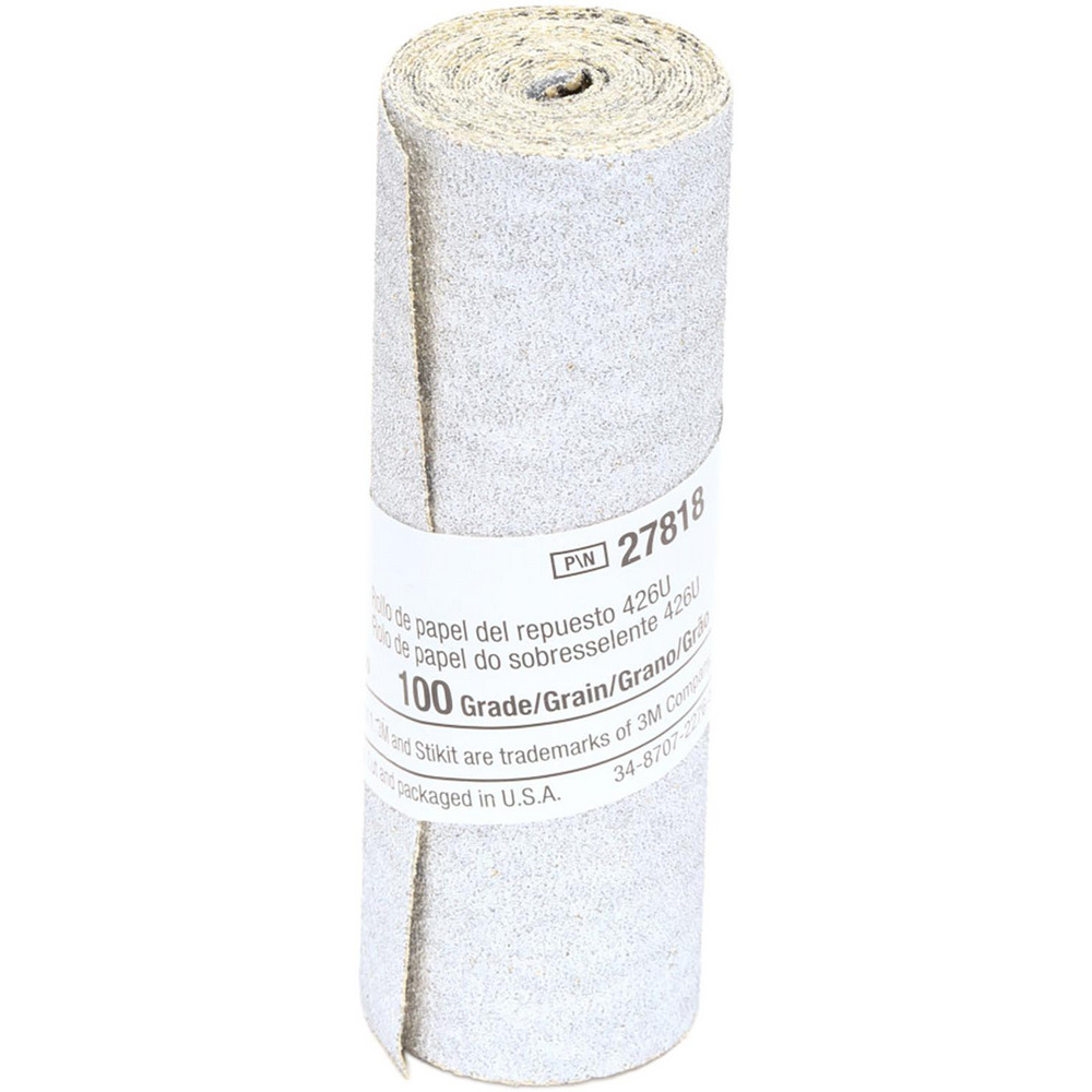 Adhesive Back Sanding Sheet: Silicon Carbide, 100 Grit, 3-1/4" Wide, 55" Long