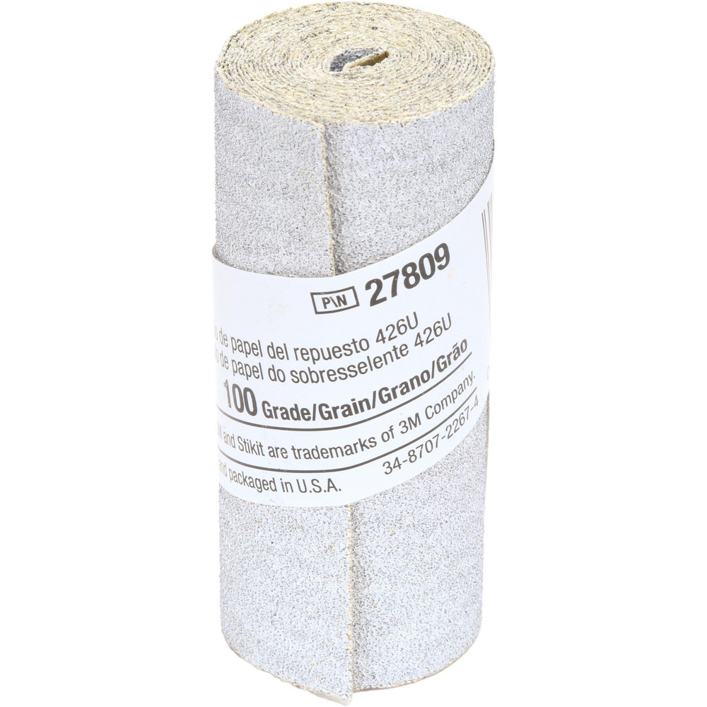 Adhesive Back Sanding Sheet: Silicon Carbide, 100 Grit, 2-1/2" Wide, 55" Long
