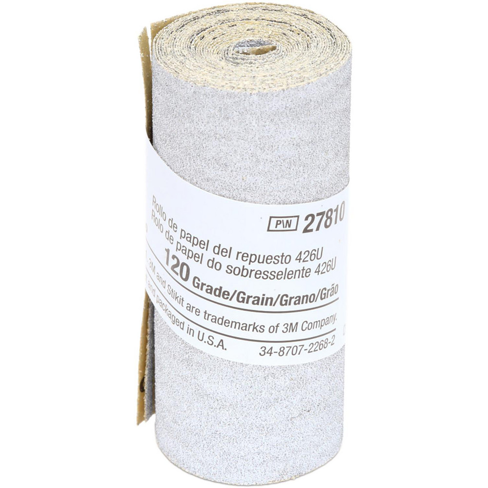 Adhesive Back Sanding Sheet: Silicon Carbide, 120 Grit, 2-1/2" Wide, 70" Long