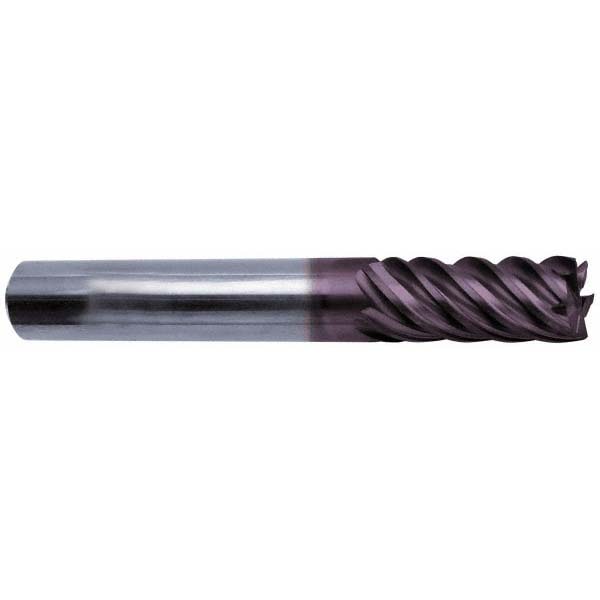 Guhring 9042630190500 Corner Chamfer End Mill: 0.75" Dia, 1.5" LOC, 5 Flute, 0.006" Chamfer Width, Solid Carbide Image