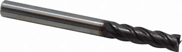 Guhring 9031140047600 Square End Mill: 3/16 Dia, 5/8 LOC, 3/16 Shank Dia, 2 OAL, 4 Flutes, Solid Carbide Image