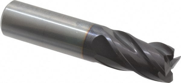 Guhring 9031130158700 Square End Mill: 5/8 Dia, 3/4 LOC, 5/8 Shank Dia, 3 OAL, 4 Flutes, Solid Carbide Image