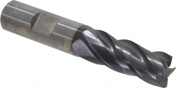 Guhring 9031000158700 Square End Mill: 5/8 Dia, 1-1/4 LOC, 5/8 Shank Dia, 3-1/2 OAL, 4 Flutes, Solid Carbide Image