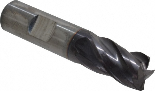 Guhring 9030990158700 Square End Mill: 5/8 Dia, 3/4 LOC, 5/8 Shank Dia, 3 OAL, 4 Flutes, Solid Carbide Image