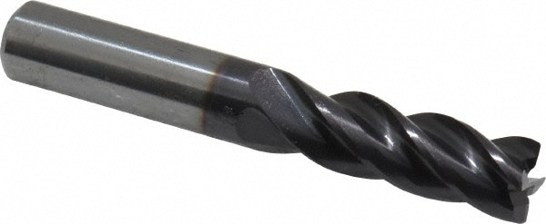 Guhring 9030800095200 Square End Mill: 3/8 Dia, 1 LOC, 3/8 Shank Dia, 2-1/2 OAL, 4 Flutes, Solid Carbide Image