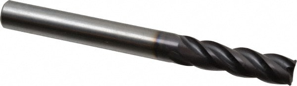 Guhring 9030800063500 Square End Mill: 1/4 Dia, 3/4 LOC, 1/4 Shank Dia, 2-1/2 OAL, 4 Flutes, Solid Carbide Image