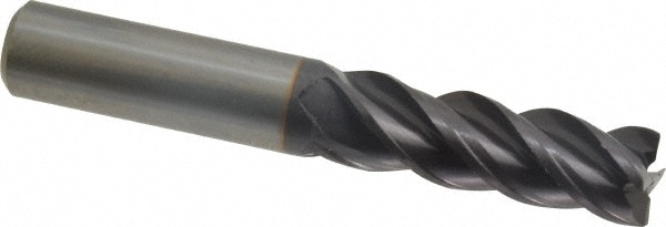 Guhring 9030780095200 Square End Mill: 3/8 Dia, 1 LOC, 3/8 Shank Dia, 2-1/2 OAL, 4 Flutes, Solid Carbide Image