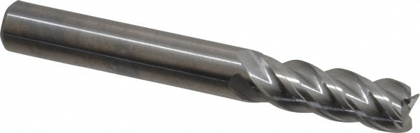 Guhring 9030770079400 Square End Mill: 5/16 Dia, 13/16 LOC, 5/16 Shank Dia, 2-1/2 OAL, 4 Flutes, Solid Carbide Image