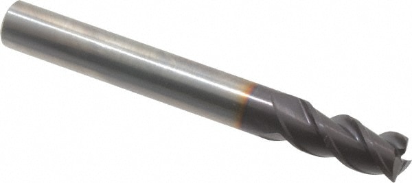 Guhring 9037410070000 Square End Mill: 0.276 Dia, 0.512 LOC, 3 Flutes, Solid Carbide Image