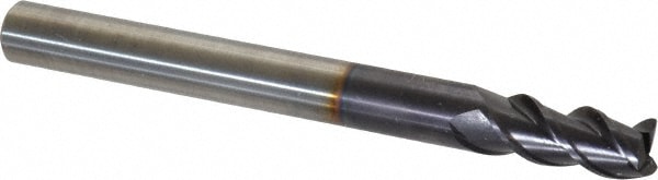 Guhring 9037410055000 Square End Mill: 0.217 Dia, 0.394 LOC, 3 Flutes, Solid Carbide Image