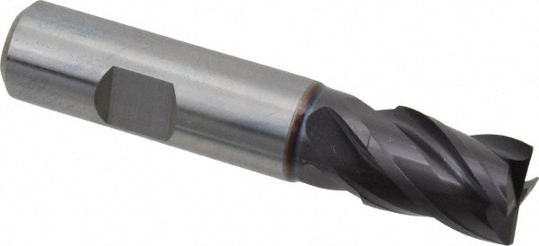 Guhring 9037310160000 Square End Mill: 5/8 Dia, 0.866 LOC, 4 Flutes, Solid Carbide Image