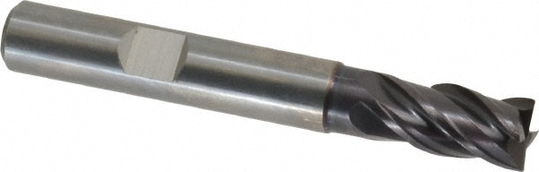 Guhring 9037310080000 Square End Mill: 0.315 Dia, 0.472 LOC, 4 Flutes, Solid Carbide Image