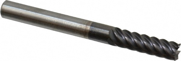 Guhring 9031790063500 Corner Chamfer End Mill: 0.25" Dia, 0.75" LOC, 6 Flute, 0.004" Chamfer Width, Solid Carbide Image