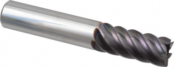 Guhring 9031150127000 Square End Mill: 1/2 Dia, 1 LOC, 1/2 Shank Dia, 3 OAL, 6 Flutes, Solid Carbide Image