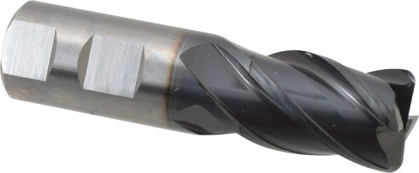 Guhring 9038760254090 Corner Radius End Mill: 1" Dia, 1-1/2" LOC, 1/8" Radius, 4 Flutes, Solid Carbide Image