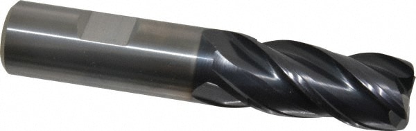 Guhring 9038760190560 Corner Radius End Mill: 3/4" Dia, 1-1/2" LOC, 0.062" Radius, 4 Flutes, Solid Carbide Image