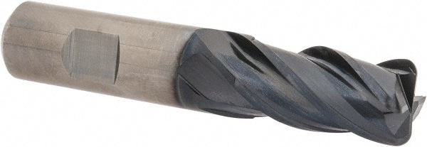 Guhring 9038760190590 Corner Radius End Mill: 3/4" Dia, 1-1/2" LOC, 1/8" Radius, 4 Flutes, Solid Carbide Image