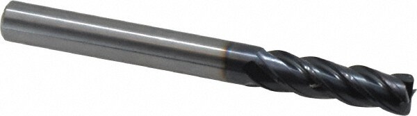 Guhring 9038760063540 Corner Radius End Mill: 1/4" Dia, 3/4" LOC, 0.031" Radius, 4 Flutes, Solid Carbide Image