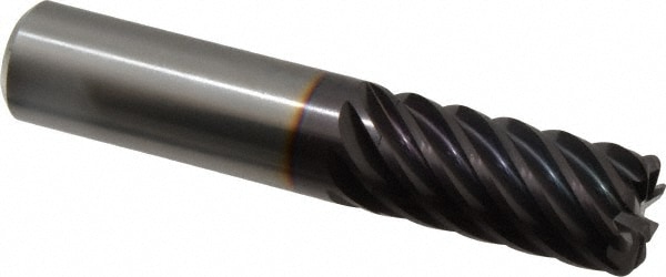 Guhring 9030910190570 Corner Radius End Mill: 3/4" Dia, 1-1/2" LOC, 0.09" Radius, 8 Flutes, Solid Carbide Image