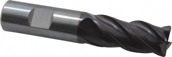 Guhring 9030790190560 Corner Radius End Mill: 3/4" Dia, 1-1/2" LOC, 0.062" Radius, 4 Flutes, Solid Carbide Image