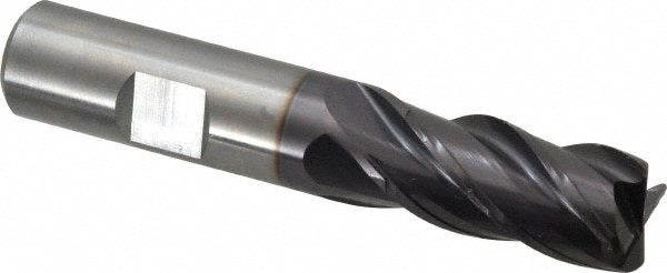 Guhring 9030790158760 Corner Radius End Mill: 5/8" Dia, 1-1/4" LOC, 0.062" Radius, 4 Flutes, Solid Carbide Image