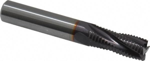 Guhring 9031890095200 Square End Mill: 3/8 Dia, 7/8 LOC, 3/8 Shank Dia, 2-1/2 OAL, 4 Flutes, Solid Carbide Image