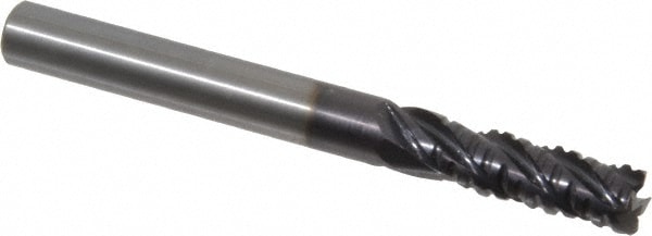 Guhring 9030810063500 Square End Mill: 1/4 Dia, 3/4 LOC, 1/4 Shank Dia, 2-1/2 OAL, 4 Flutes, Solid Carbide Image