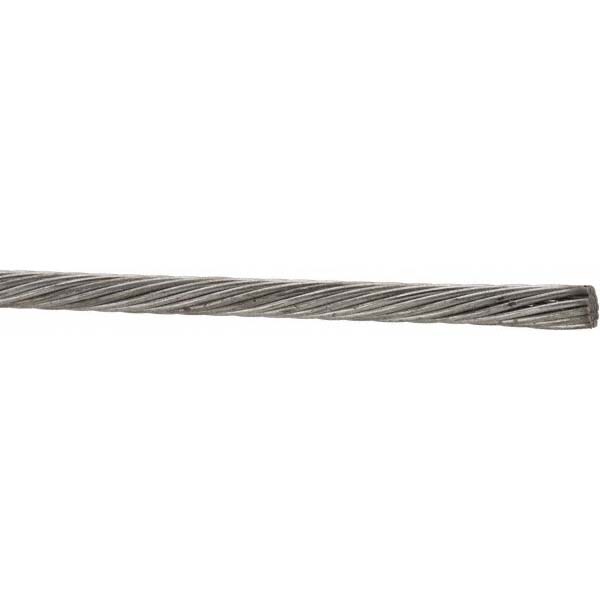 5/32" Diam, Aircraft Cable, Priced as 1' Increments, 1,000' Total Coil Length