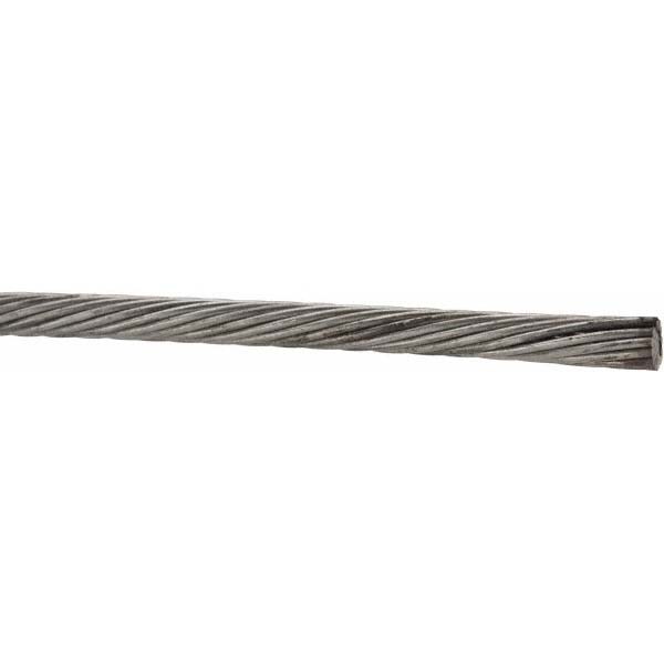 3/16" Diam, Aircraft Cable, Priced as 1' Increments, 1,000' Total Coil Length
