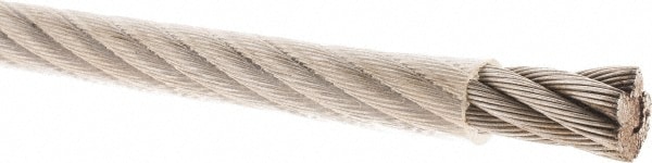 7/16" x 3/8" Diam, Aircraft Cable, Priced as 1' Increments, 1,000' Total Coil Length