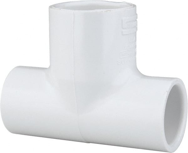 Value Collection 1 2 X 1 2 X 3 4 Pvc Plastic Pipe Reducing Tee Msc Industrial Supply