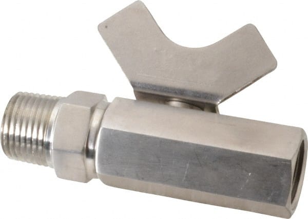 Midwest Control MSMF-50 Miniature Manual Ball Valve: 1/2" Pipe, Reduced Port 