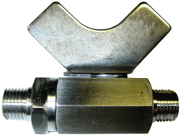 Midwest Control MSMM-50 Miniature Manual Ball Valve: 1/2" Pipe, Reduced Port 