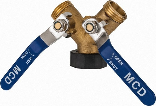 Midwest Control MTWG-7575 Garden Hose Coupler: Female Swivel Nut to Male Hose, 3/4" FPT, Brass 