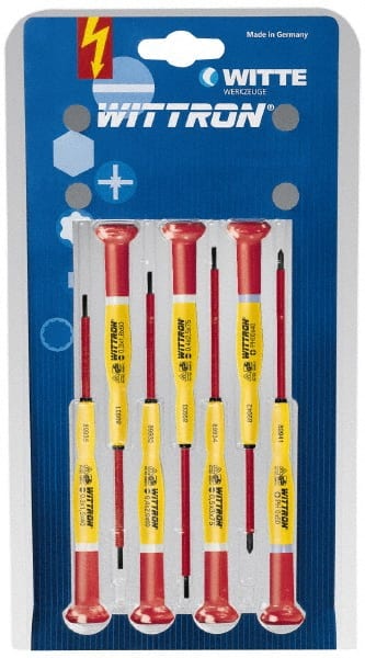 Screwdriver Set: 7 Pc, Phillips & Slotted