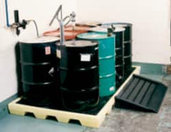Enpac 5110-YE Spill Pallet: 8 Drum, 77 gal, 8,000 lb, Plastic 