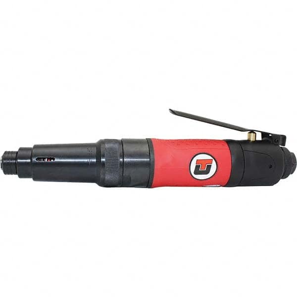 Universal Tool UT8955 Air Screwdrivers; Handle Type: Inline ; No-Load RPM: 1800 ; Torque (In/Lb): 45.00 to 115.00 ; Bit Holder Size (Inch): 1/4 ; Overall Length: 9.5in; 241mm ; Air Consumption: 4.0SCFM 
