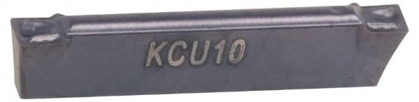 Kennametal 3781286 Grooving Insert: A4G0600GUP KCU10, Solid Carbide 