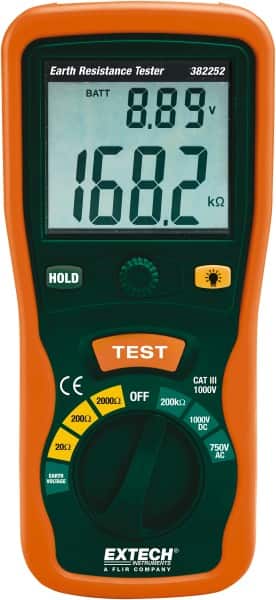 LCD Display Earth Ground Resistance Tester