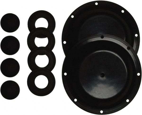 SandPIPER 476.270.365 Diaphragm Pump Fluid Section Repair Kit: Neoprene, Includes Check Balls, Diaphragms & Gasket, Use with HDF2 